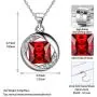 Besilver Christmas Birthstone Jewelry Gift Women Girl 925 Sterling Silver Birthstone Solitaire Necklace Earrings Set Elegant Birthday Jewelry Gift Besilver Christmas Birthstone Jewelry Gift Women Girl 925 Sterling Silver Birthstone Solitaire Necklace Earrings Set Elegant Birthday Jewelry Gift