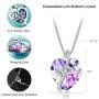 T400 Fashion Crystal Heart Pedant Necklaces Purple/Blue Crystal Pendant Jewelry for Women Birthday Gift T400 Fashion Crystal Heart Pedant Necklaces Purple/Blue Crystal Pendant Jewelry for Women Birthday Gift