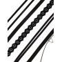 Mudder 5 Pieces Black Velvet Choker Necklaces Stretch Tattoo Choker Elastic Tassel Necklaces
