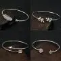 Suyi Womens Bangle Bracelet Set Open Adjustable Cuff Bracelet Wire Stackable Wrap Jewelry Suyi Womens Bangle Bracelet Set Open Adjustable Cuff Bracelet Wire Stackable Wrap Jewelry
