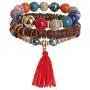Hicdaw 6 Sets Bohemian Bracelets for Women Multilayer Tassel Bracelet Set Gifts for Women Girls Hicdaw 6 Sets Bohemian Bracelets for Women Multilayer Tassel Bracelet Set Gifts for Women Girls