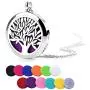 HooAMI Aromatherapy Essential Oil Diffuser Necklace - Stainless Steel Message Pendant Locket Jewelry,12 Refill Pads HooAMI Aromatherapy Essential Oil Diffuser Necklace - Stainless Steel Message Pendant Locket Jewelry,12 Refill Pads