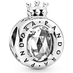 Pandora Jewelry Sparkling Crown O Cubic Zirconia Charm in Sterling Silver