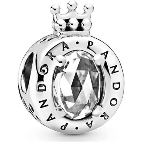 Pandora Jewelry Sparkling Crown O Cubic Zirconia Charm in Sterling Silver Pandora Jewelry Sparkling Crown O Cubic Zirconia Charm in Sterling Silver