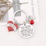 WSNANG Delta Sigma Theta Sorority Gift Finer 1913 Keychain Greek Sorority Jewelry You are Braver Stronger Smarter Than You Think Keychain