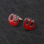CENWA Star W Cufflinks Rebel Alliance Cufflinks Sci Fi Geek Movie Cufflinks Jewelry Gift for Fans