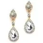 Mariell Gold Teardrop Austrian Crystal Dangle Chandelier Earrings for Bridal, Prom, Pageant & Weddings Mariell Gold Teardrop Austrian Crystal Dangle Chandelier Earrings for Bridal, Prom, Pageant & Weddings