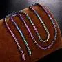 ROWIN&CO Rainbow Solid 6mm Miami Curb Cuban Link Chain Colorful 316L Steel Rope Chain/Bracelets, Unisex, Multicolor Hip Hop Jewelry Choker Chain ROWIN&CO Rainbow Solid 6mm Miami Curb Cuban Link Chain Colorful 316L Steel Rope Chain/Bracelets, Unisex, Multicolor Hip Hop Jewelry Choker Chain