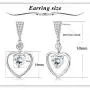 Kesaplan Double Heart Austria Crystal Drop Earrings 18K White Gold Eternal Love Heart Dangle Earrings for Women Birthday Anniversary Jewelry Gifts with Gift Box Kesaplan Double Heart Austria Crystal Drop Earrings 18K White Gold Eternal Love Heart Dangle Earrings for Women Birthday Anniversary Jewelry Gifts with Gift Box