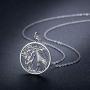 JUSTKIDSTOY Giraffe Jewelry for Women,Elegant Giraffe Necklace 925 Sterling Silver Tree of Life Necklace Forever Love Family Necklace Gift for Women Animal Lover Mothers Day