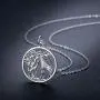 JUSTKIDSTOY Giraffe Jewelry for Women,Elegant Giraffe Necklace 925 Sterling Silver Tree of Life Necklace Forever Love Family Necklace Gift for Women Animal Lover Mothers Day