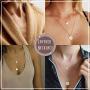 Unicra Multi-Layer Necklace Choker with Long Chain for Women and Girls