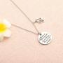 FUSTMW Music Note Necklace Treble Clef Necklace Music Lovers Gift Music Jewelry Teacher Gift Music is All Around of Us All You Have to Do is Listen