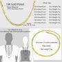 PROSTEEL 316L Stainless Steel Figaro Chain Necklace for Men/Women, Black/18K Real Gold Plated, 4mm to 13mm, 14inch to 30inch, Come Gift Box