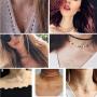 FUNRUN JEWELRY 10PCS Layered Choker Necklace for Women Girls Multilayer Chain Necklace Set Adjustable