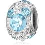 Disney Stainless Steel Mickey Crystal Birthstone Bead Charm