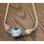 My Prime Gifts Bold Gold Designer Charm Necklace Jewelry Holds One 18-20 Snap Standard Ginger Style Charms