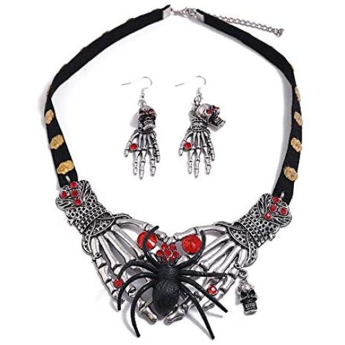 siya Vintage Ethnic Alloy Pendant Jewelry & Earring Set for Women Exaggerated Temperament Necklace Earrings Bracelet Gifts from Relatives and Friends