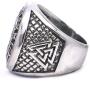 Gungneer Vegvisir Norse Compass Rune Circle Odin Valknut Stainless Steel Ring Men Women Norse Protection Jewelry