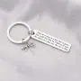 POTIY Outlander Theme Song Lyrics Dragonfly Keychain for Outlander Fans