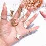 GIMEFIVE Asymmetrical Vintage Opal Sun and Moon Planet Earrings Bohemian Tassel Design Drop Earring with Clear Crystal for Woman Girls