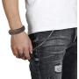 LOLIAS 3Pcs Stainless Steel Braided Leather Bracelet for Men Women Leather Wrist Band Cuff Bangle Bracelet Magnetic Clasp 7.5-8.5 inches