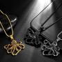 Punk Animal Necklace Mens 316L Stainless Steel Hip-hop Animal Pendant 18k Gold/Black Gun Plated Men Streetwear Jewelry