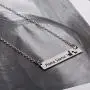 Winssi Mamasaurus Necklace Stainless Steel Dinosaur Bar Pendant Personalized Jewelry Gift Mom Grandma Winssi Mamasaurus Necklace Stainless Steel Dinosaur Bar Pendant Personalized Jewelry Gift Mom Grandma