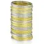 Ensoul Flower Mixed Metal Aztec Multi Bangle Set of 50 Ensoul Flower Mixed Metal Aztec Multi Bangle Set of 50