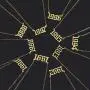 EXGOX Birth Year Necklace,1990-2010 Stainless Steel Silver/Gold Plated Pendant Old English Year Necklace Personalized Birthday Gift for Women and Girl