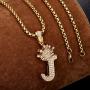 ROWIN&CO Crown Initial Letter Pendant Necklace Men Women Hip Hop Iced Out Gold Bling Diamond A-Z Capital Alphabet Monogram Name Jewelry Personalized Custom Letters Cubic Zirconia Necklace, with 24'' Chain