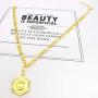 FUTIMELY 18K Gold Plated Initial Anklet for Women Girls Men,Cute Summer Sandy Beach Anklet Bracelet,Figaro Chain Frosted Coin Disk Pendant Foot Jewelry