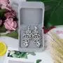 Big Vintage Diamond Mounted Silver Flower Teardrop Stunning Dangle Drop Chandelier Earrings for Women Girls