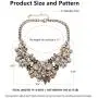 FSMILING Fashion Statement Collar Necklace for Women,Vintage Gold Bib Chunky Necklace Costume Statement Jewelry FSMILING Fashion Statement Collar Necklace for Women,Vintage Gold Bib Chunky Necklace Costume Statement Jewelry