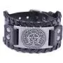 Pagan Triple Moon Goddess Pentagram Tree of Life Leather Bracelet for Men/Women Amulet Jewelry Pagan Triple Moon Goddess Pentagram Tree of Life Leather Bracelet for Men/Women Amulet Jewelry