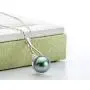 Black Pearl Necklace Tahitian Cultured Pearl Pendant Twist Design 9.5-10mm Sterling Silver Pearl Jewelry Gifts for Women Wife Mom Daughter Christmas Black Pearl Necklace Tahitian Cultured Pearl Pendant Twist Design 9.5-10mm Sterling Silver Pearl Jewelry Gifts for Women Wife Mom Daughter Christmas