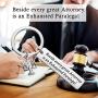 CENWA Scales of Justice Keychain Legal Assistant Gift Beside Every Great Attorney is an Exhausted Paralegal Legal Secretary Gift for Paralegal