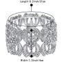 BriLove Womens Wedding Bridal Crystal Art Deco Leaf Tennis Stretch Bracelet