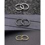 WAINIS 12Pairs Stud Earrings Dangle Hinged Hoop Earrings Set for Men Women Stainless Steel Huggie Earring Set 18G