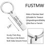 FUSTMW Anniversary Keychain Gifts 8/10/11/19 Year Wedding Couples Keychain Anniversary Jewelry Gifts for Husband Wife