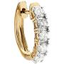 Dazzlingrock Collection 14K Yellow Gold Ladies Huggies Hoop Earring (Only 1Pc)