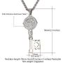 U7 Ward Off Evil Exorcism Jewelry Stainless Steel/Black / 18K Gold Plated Saint Benedict Medal Design Key Pendant Necklace