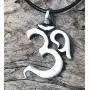 Trilogy Jewelry Pewter Ohm Om Yoga Buddha Namaste Pendant on Leather Necklace Trilogy Jewelry Pewter Ohm Om Yoga Buddha Namaste Pendant on Leather Necklace