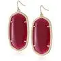 Kendra Scott ''Signature'' Danielle Gold plated Maroon Jade Drop Earrings Kendra Scott ''Signature'' Danielle Gold plated Maroon Jade Drop Earrings