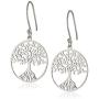 Sterling Silver Tree of Life Earrings