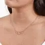 Dear Ava 30th Birthday Gift Necklace - Necklace has 3 Asymmetrical Interlocking Circles and Comes in Rose Gold Plated Brass Dear Ava 30th Birthday Gift Necklace - Necklace has 3 Asymmetrical Interlocking Circles and Comes in Rose Gold Plated Brass