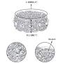 EVER FAITH Austrian Crystal Wedding Art Deco Elastic Stretch Bracelet Clear