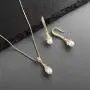 Mariell Gold Wedding Necklace & Earrings Jewelry Set with Freshwater Pearl for Bridesmaids & Brides Mariell Gold Wedding Necklace & Earrings Jewelry Set with Freshwater Pearl for Bridesmaids & Brides