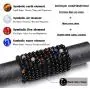 VLINRAS Zodiac Bracelet for Men Women, 8mm 10mm Natural Black Onyx Stone Star Sign Constellation Horoscope Bracelet Gifts