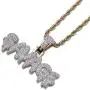 HECHUANG Hip Hop Men Jewelry Iced Out Savage Pendant Necklace Rope Chain for Men HECHUANG Hip Hop Men Jewelry Iced Out Savage Pendant Necklace Rope Chain for Men